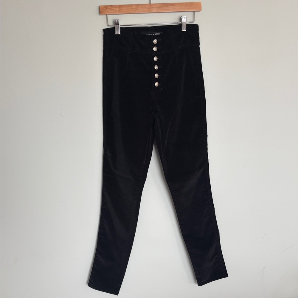 Veronica Beard black velvet pants - Picture 2 of 7